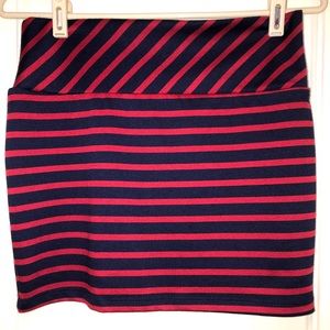 Four Stars Striped Miniskirt Size 4